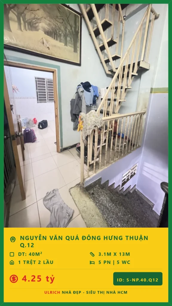 Bán nhà Nguyễn Văn Quá Quận 12 - 40m2 - Giá 4.25 tỷ - Mã: 5NH-40-Q12