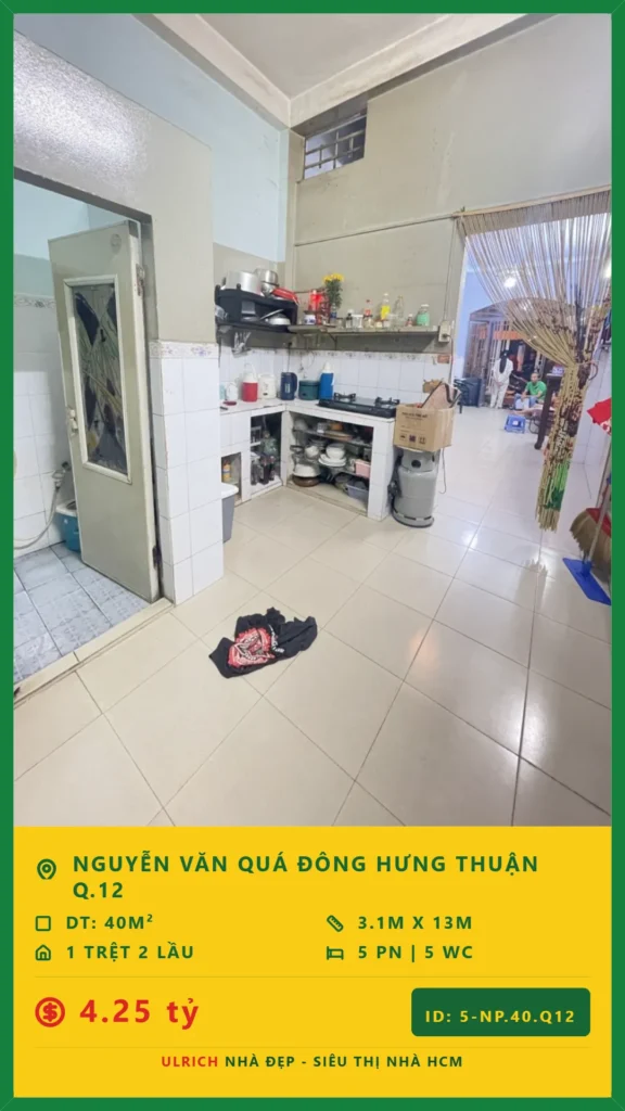 Bán nhà Nguyễn Văn Quá Quận 12 - 40m2 - Giá 4.25 tỷ - Mã: 5NH-40-Q12