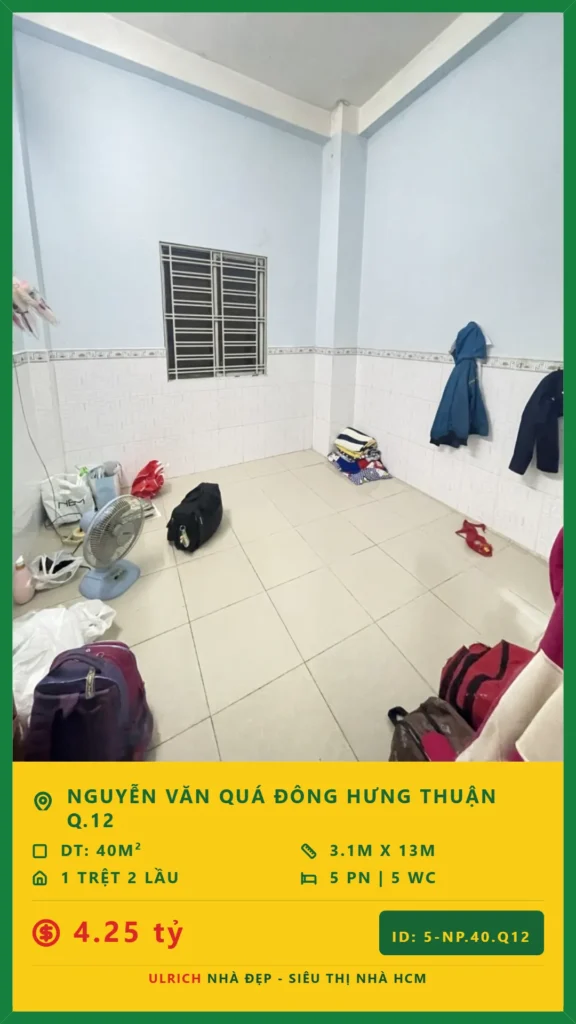 Bán nhà Nguyễn Văn Quá Quận 12 - 40m2 - Giá 4.25 tỷ - Mã: 5NH-40-Q12