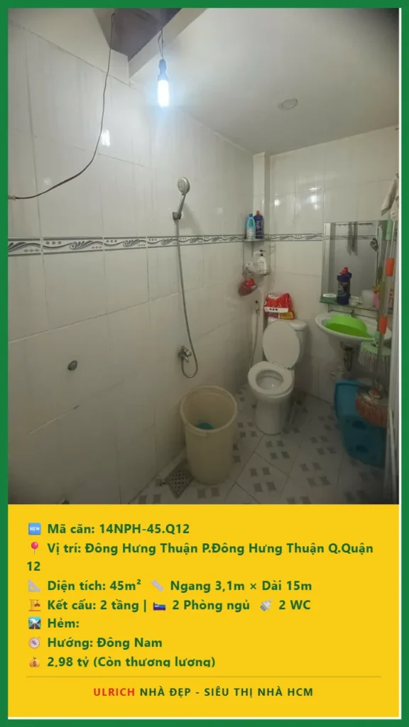 Bán nhà Đông Hưng Thuận Quận 12 - 45m2 - Giá 2.98 tỷ - Mã: 14NH-45-Q12