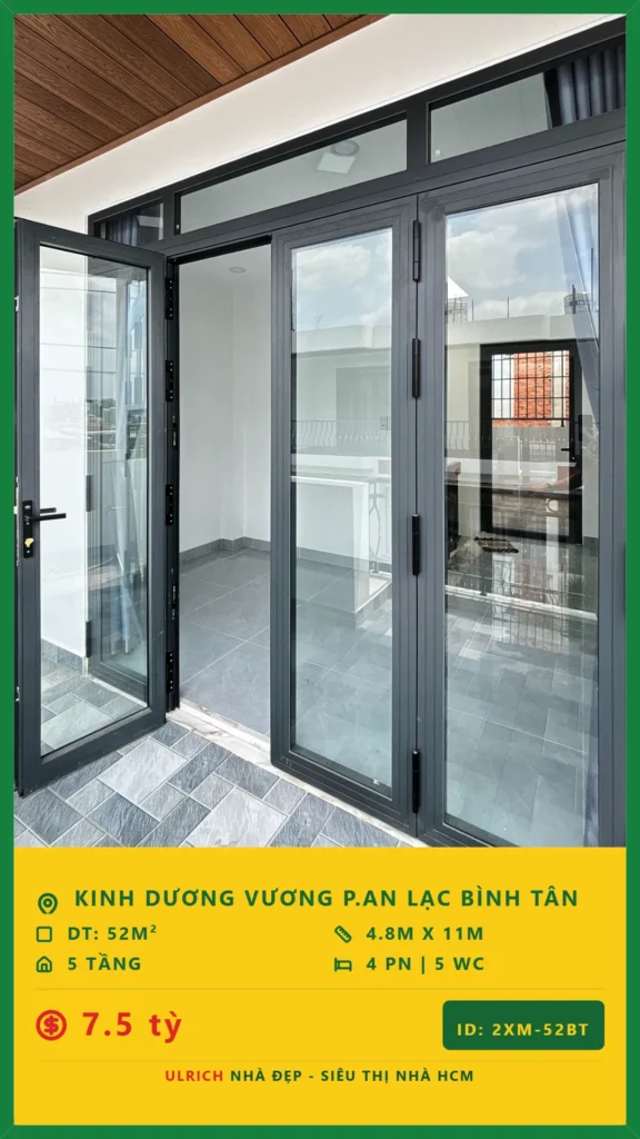 Bán nhà Kinh Dương Vương Bình Tân - 52m2 - Giá 7.5 tỷ - Mã: 15XM-52-BT