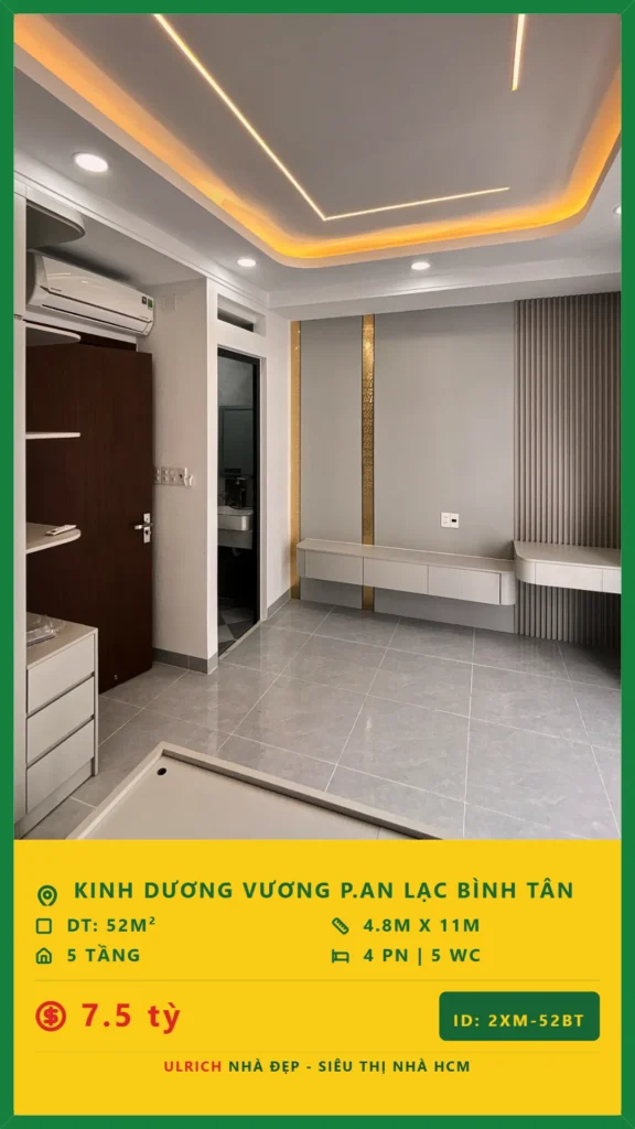 Bán nhà Kinh Dương Vương Bình Tân - 52m2 - Giá 7.5 tỷ - Mã: 15XM-52-BT