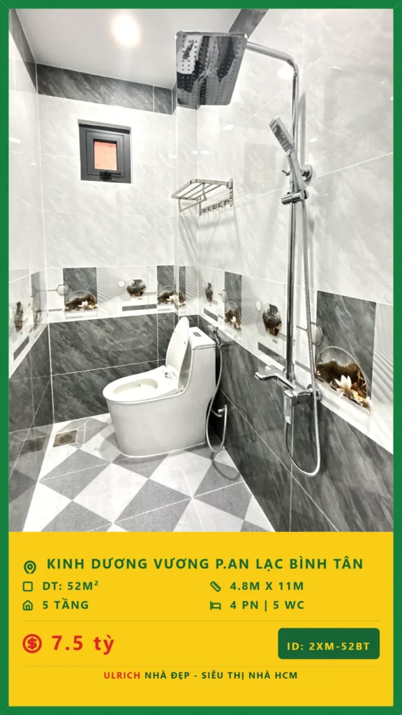 Bán nhà Kinh Dương Vương Bình Tân - 52m2 - Giá 7.5 tỷ - Mã: 15XM-52-BT