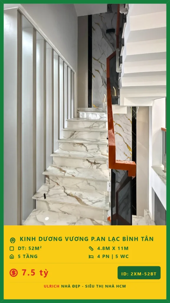 Bán nhà Kinh Dương Vương Bình Tân - 52m2 - Giá 7.5 tỷ - Mã: 15XM-52-BT