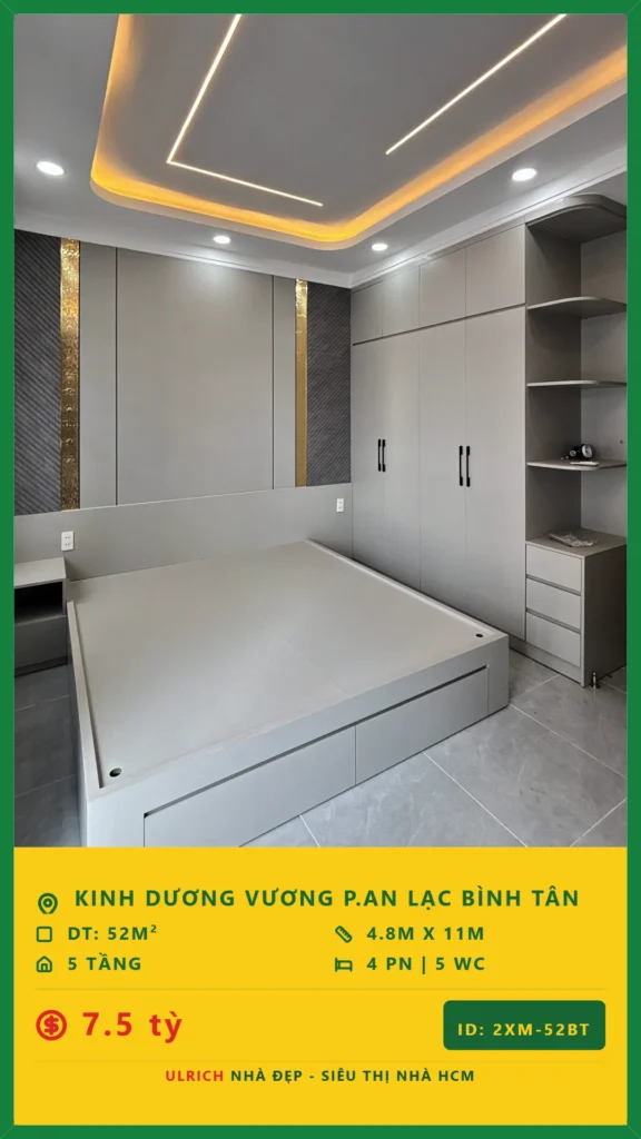 Bán nhà Kinh Dương Vương Bình Tân - 52m2 - Giá 7.5 tỷ - Mã: 15XM-52-BT