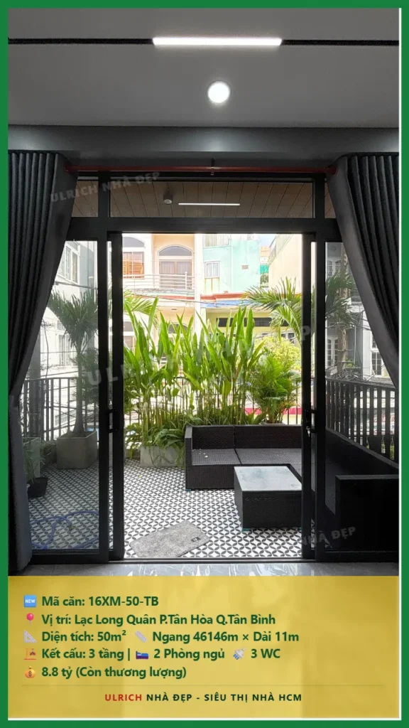 Bán nhà Lạc Long Quân Tân Bình - 50m2 - Giá 8.8 tỷ - Mã: 16XM-50-TB