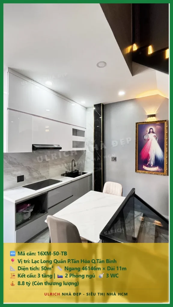 Bán nhà Lạc Long Quân Tân Bình - 50m2 - Giá 8.8 tỷ - Mã: 16XM-50-TB