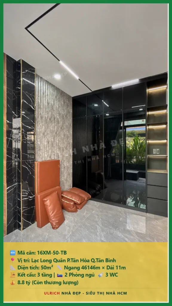 Bán nhà Lạc Long Quân Tân Bình - 50m2 - Giá 8.8 tỷ - Mã: 16XM-50-TB