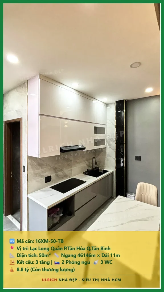 Bán nhà Lạc Long Quân Tân Bình - 50m2 - Giá 8.8 tỷ - Mã: 16XM-50-TB