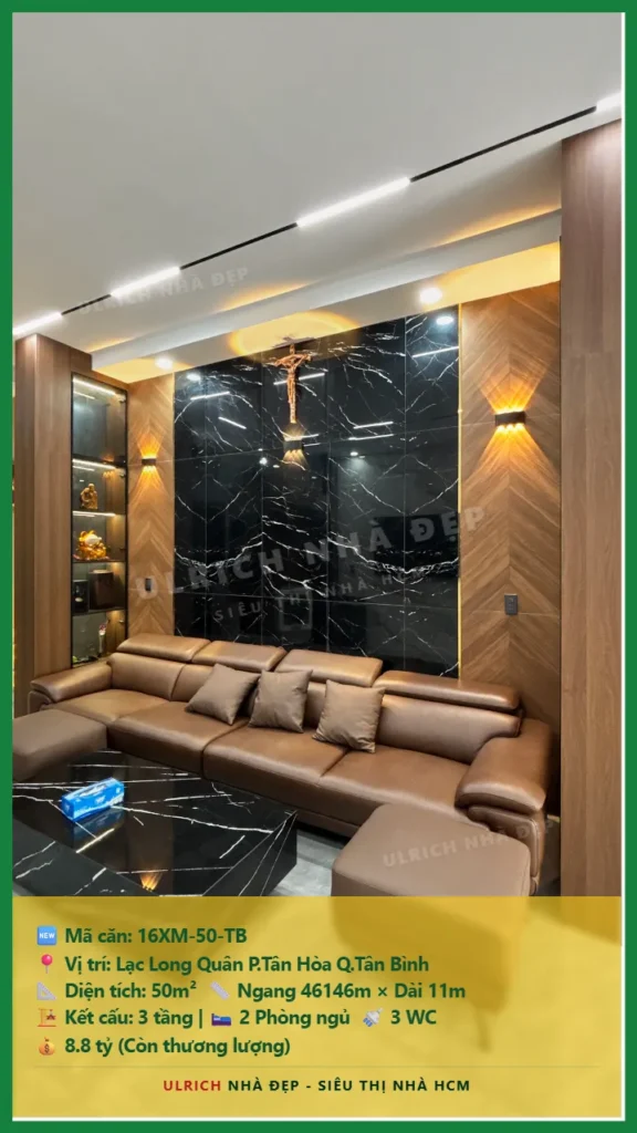 Bán nhà Lạc Long Quân Tân Bình - 50m2 - Giá 8.8 tỷ - Mã: 16XM-50-TB