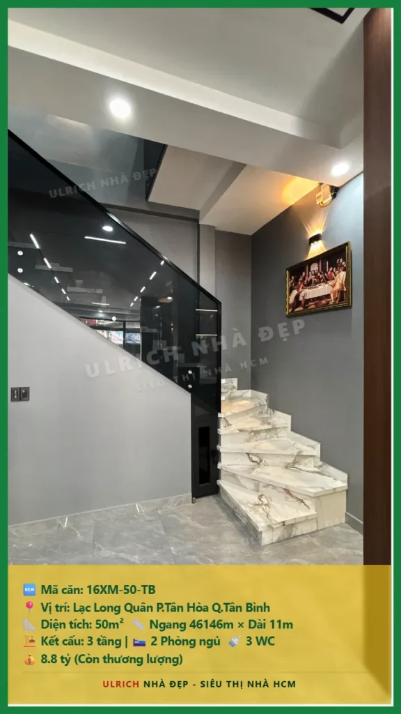 Bán nhà Lạc Long Quân Tân Bình - 50m2 - Giá 8.8 tỷ - Mã: 16XM-50-TB