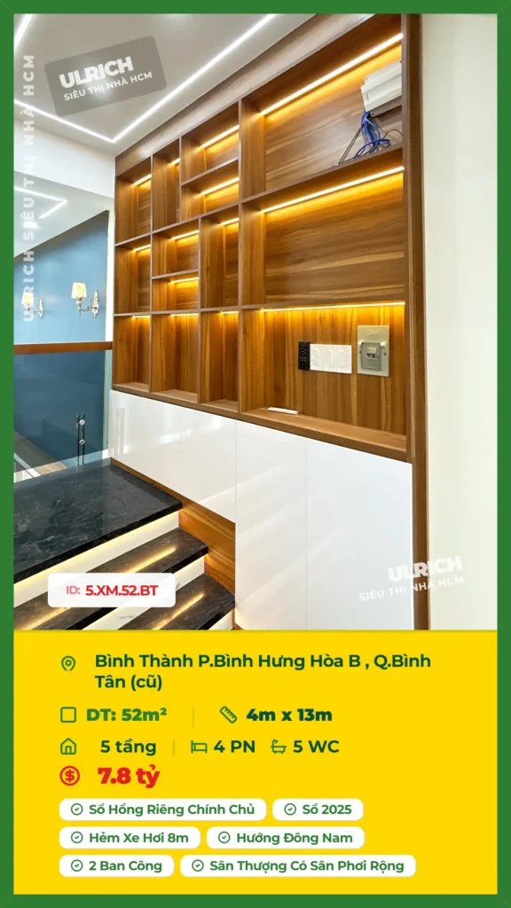 Bán nhà Bình Thành Bình Tân - 52m2 - Giá 7.8 tỷ - Mã: 18XM-52-BT