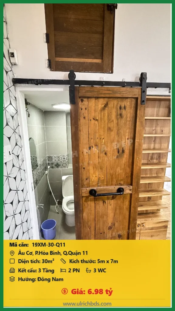 Bán nhà Âu Cơ Quận 11 - 30m2 - Giá 6.98 tỷ - Mã: 19XM-30-Q11