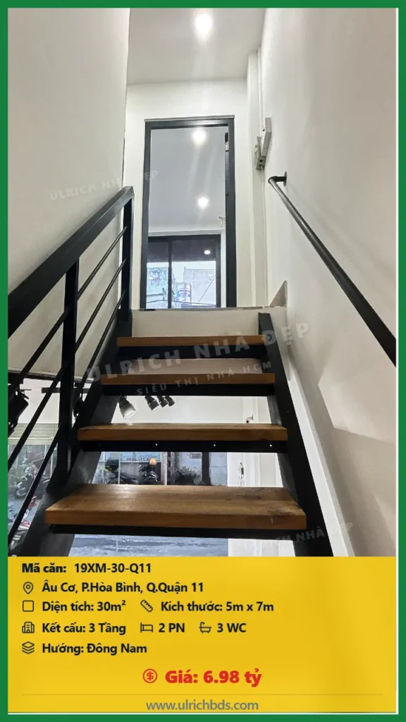 Bán nhà Âu Cơ Quận 11 - 30m2 - Giá 6.98 tỷ - Mã: 19XM-30-Q11