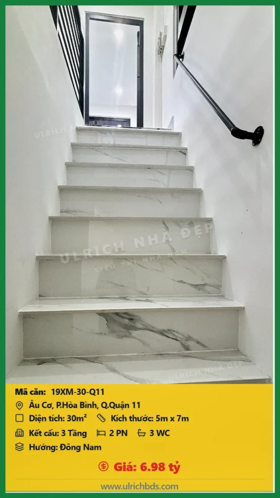 Bán nhà Âu Cơ Quận 11 - 30m2 - Giá 6.98 tỷ - Mã: 19XM-30-Q11