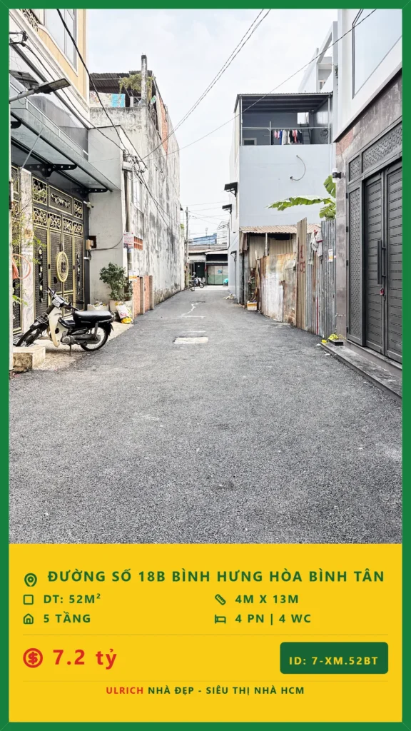 tại Đường số 18B  Bình Hưng Hòa Bình Tân