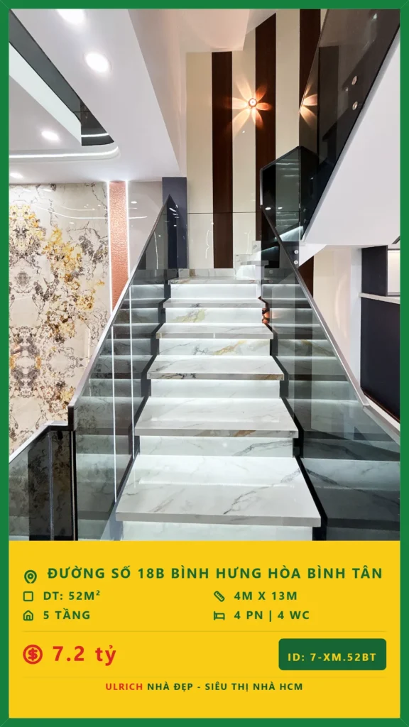 Bán nhà Đường số 18B Bình Tân - 52m2 - Giá 7.2 tỷ - Mã: 20XM-52-BT