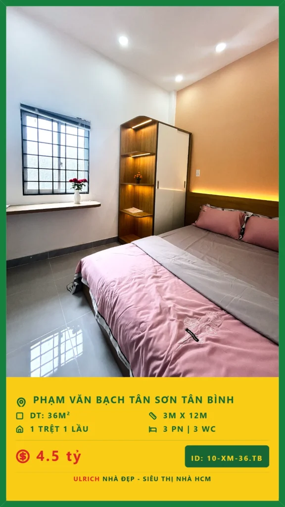 Bán nhà Phạm Văn Bạch Tân Bình - 36m2 - Giá 4.5 tỷ - Mã: 23XM-36-TB