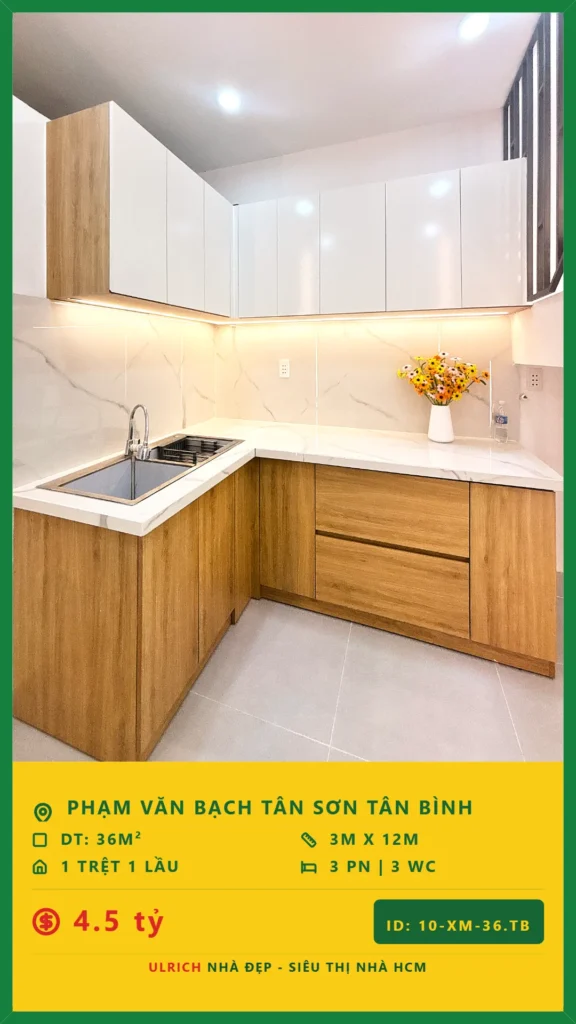 Bán nhà Phạm Văn Bạch Tân Bình - 36m2 - Giá 4.5 tỷ - Mã: 23XM-36-TB