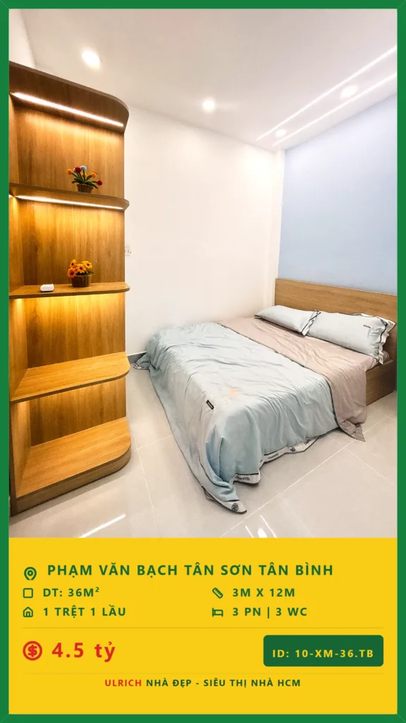 Bán nhà Phạm Văn Bạch Tân Bình - 36m2 - Giá 4.5 tỷ - Mã: 23XM-36-TB