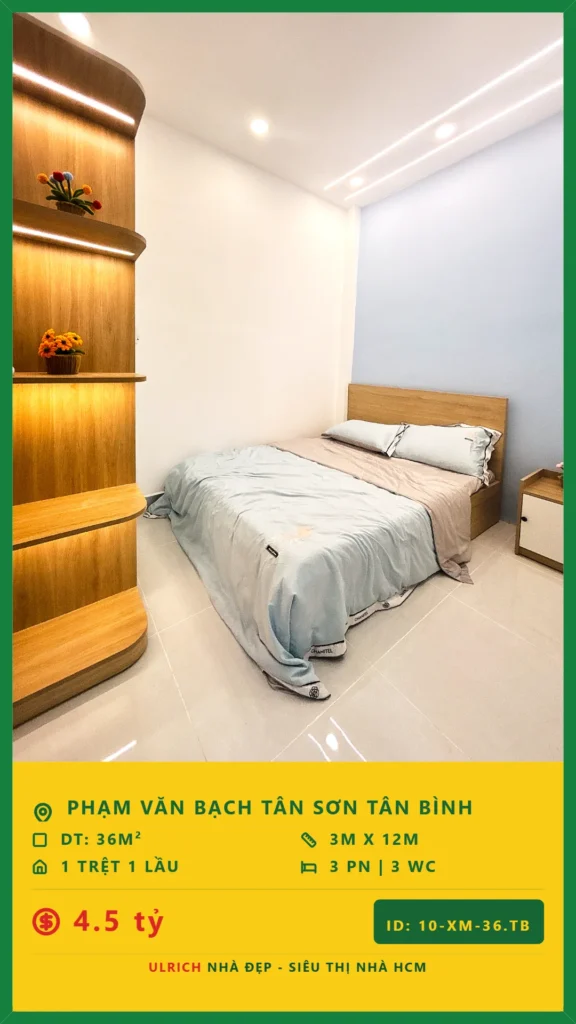 Bán nhà Phạm Văn Bạch Tân Bình - 36m2 - Giá 4.5 tỷ - Mã: 23XM-36-TB