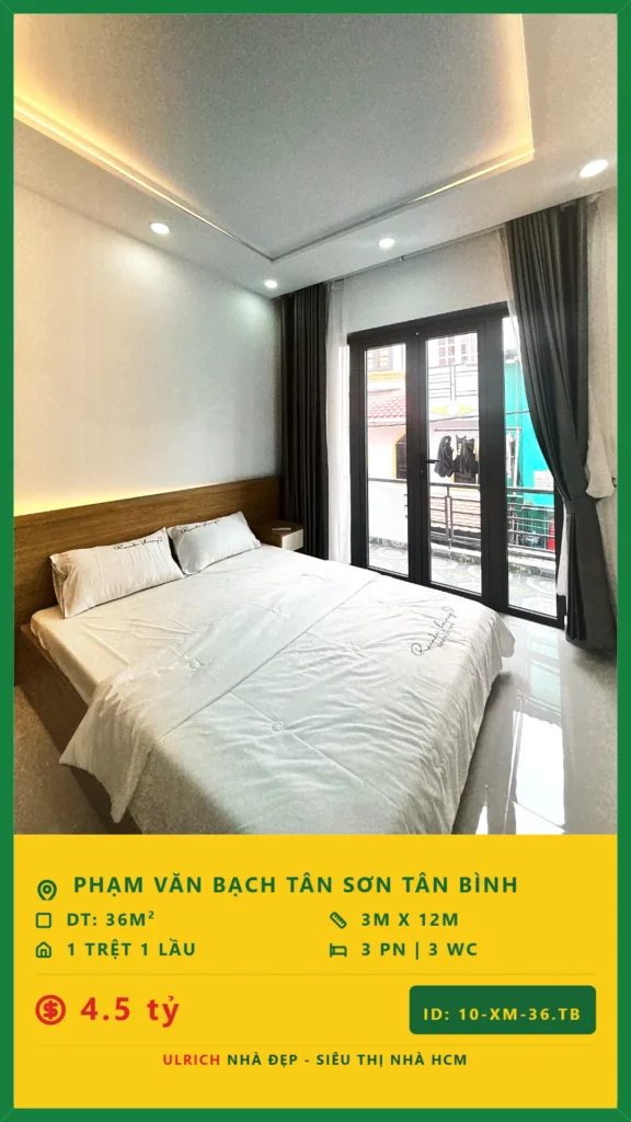 Bán nhà Phạm Văn Bạch Tân Bình - 36m2 - Giá 4.5 tỷ - Mã: 23XM-36-TB