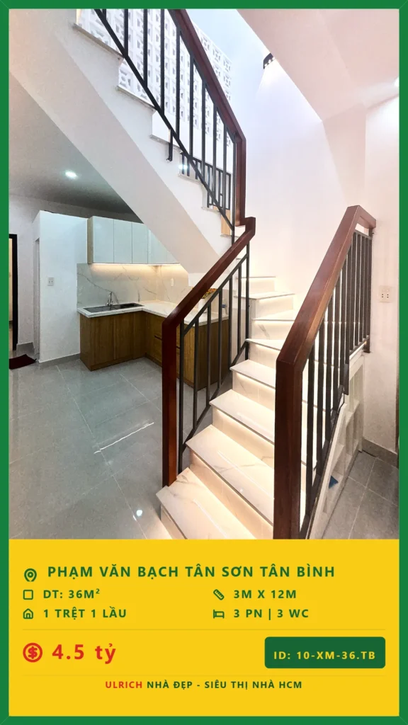 Bán nhà Phạm Văn Bạch Tân Bình - 36m2 - Giá 4.5 tỷ - Mã: 23XM-36-TB