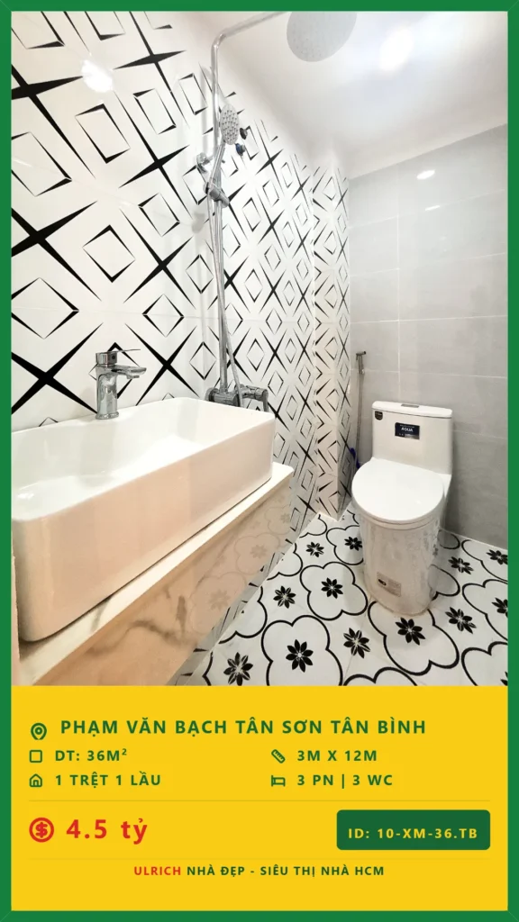Bán nhà Phạm Văn Bạch Tân Bình - 36m2 - Giá 4.5 tỷ - Mã: 23XM-36-TB