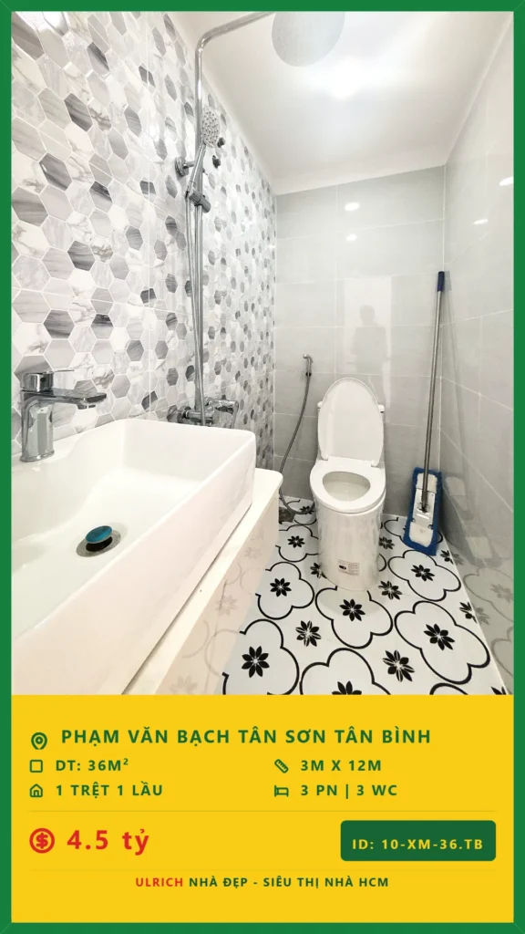 Bán nhà Phạm Văn Bạch Tân Bình - 36m2 - Giá 4.5 tỷ - Mã: 23XM-36-TB