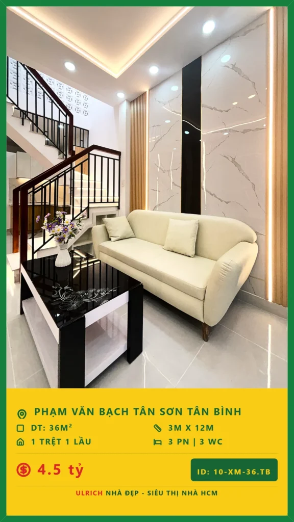 Bán nhà Phạm Văn Bạch Tân Bình - 36m2 - Giá 4.5 tỷ - Mã: 23XM-36-TB