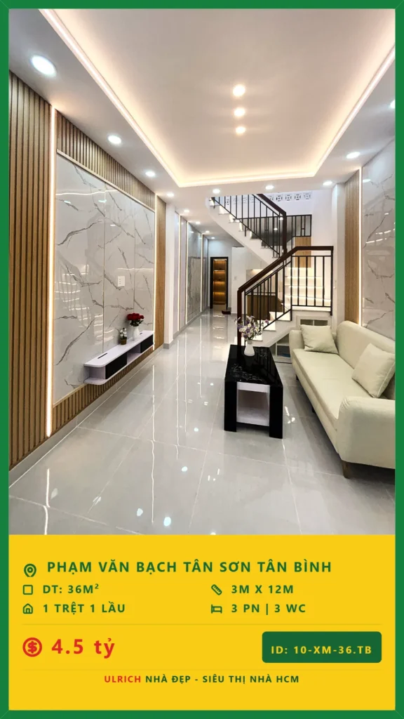 Bán nhà Phạm Văn Bạch Tân Bình - 36m2 - Giá 4.5 tỷ - Mã: 23XM-36-TB