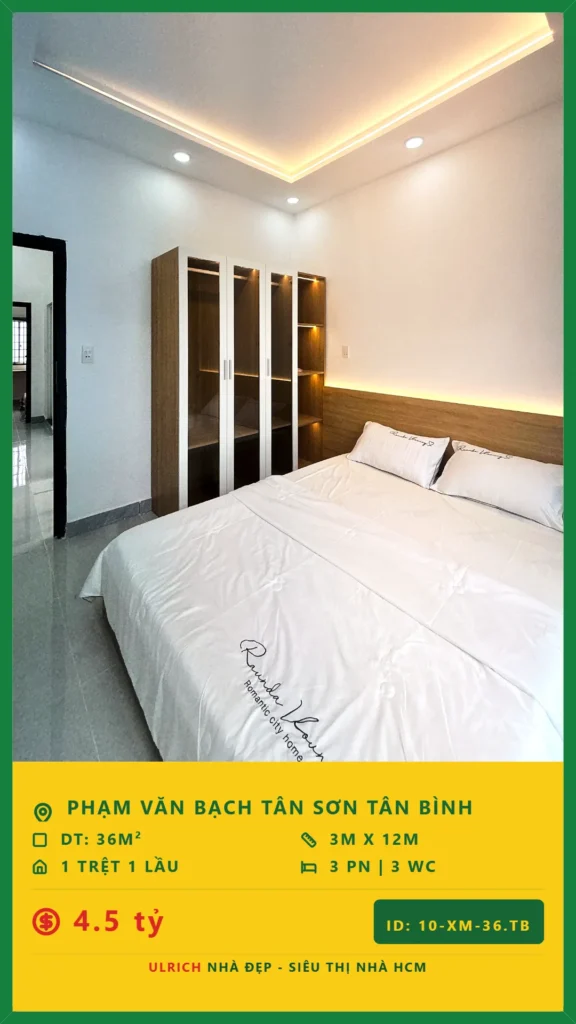 Bán nhà Phạm Văn Bạch Tân Bình - 36m2 - Giá 4.5 tỷ - Mã: 23XM-36-TB
