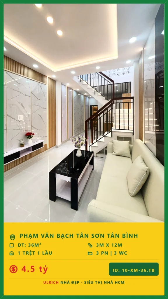 Bán nhà Phạm Văn Bạch Tân Bình - 36m2 - Giá 4.5 tỷ - Mã: 23XM-36-TB