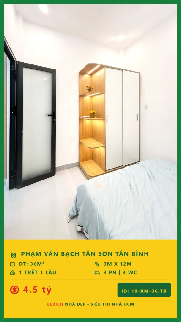 Bán nhà Phạm Văn Bạch Tân Bình - 36m2 - Giá 4.5 tỷ - Mã: 23XM-36-TB