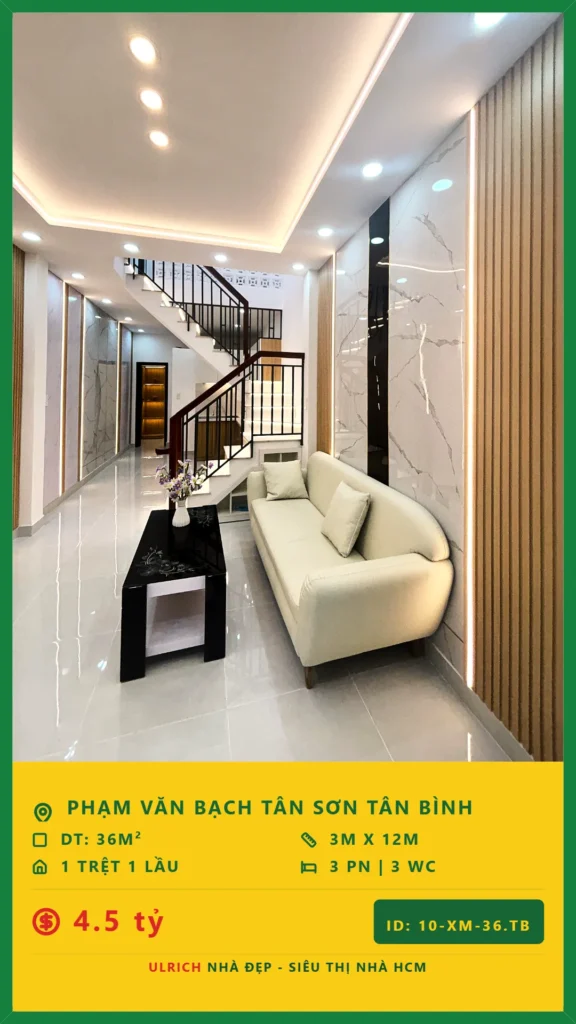 Bán nhà Phạm Văn Bạch Tân Bình - 36m2 - Giá 4.5 tỷ - Mã: 23XM-36-TB
