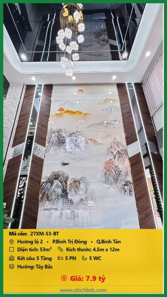 Bán nhà Hương lộ 2 Bình Tân - 53m2 - Giá 7.9 tỷ - Mã: 27XM-53-BT