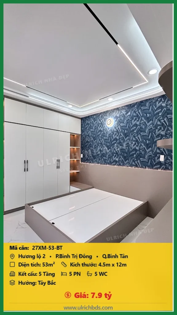 Bán nhà Hương lộ 2 Bình Tân - 53m2 - Giá 7.9 tỷ - Mã: 27XM-53-BT