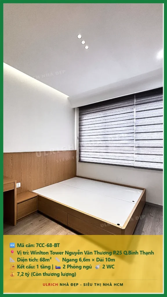 Bán nhà Winlton Tower Nguyễn Văn Thương Bình Thạnh - 68m2 - Giá 7.2 tỷ - Mã: 7CC-68-BT