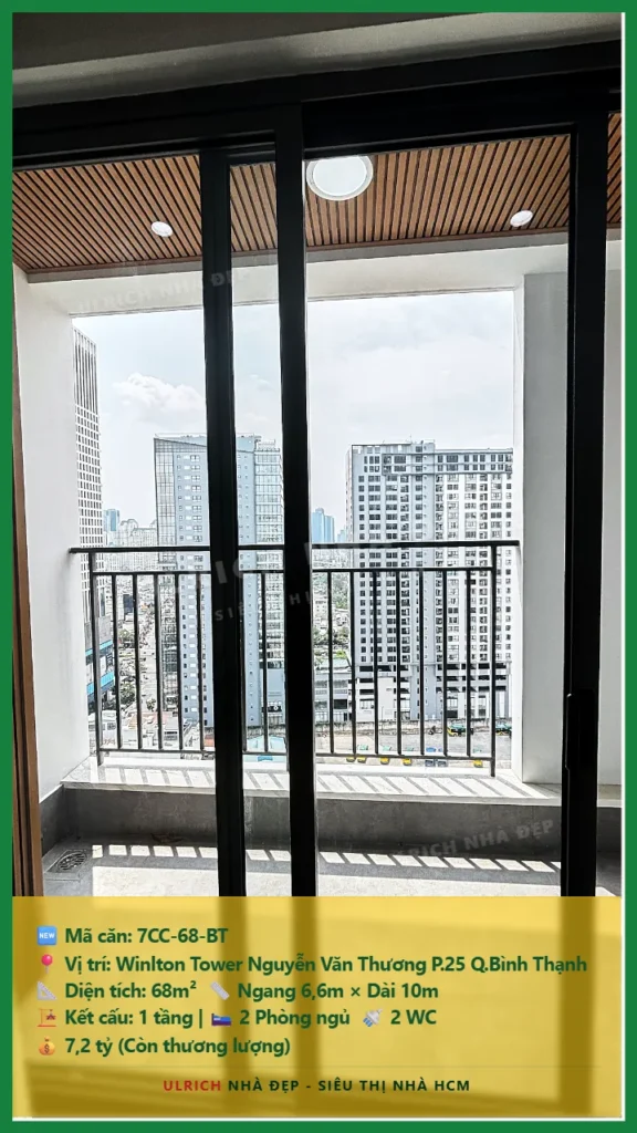 Bán Chung cư 68m2 Đ.Winlton Tower Nguyễn Văn Thương Q.Bình Thạnh giá 7.2 tỷ_1