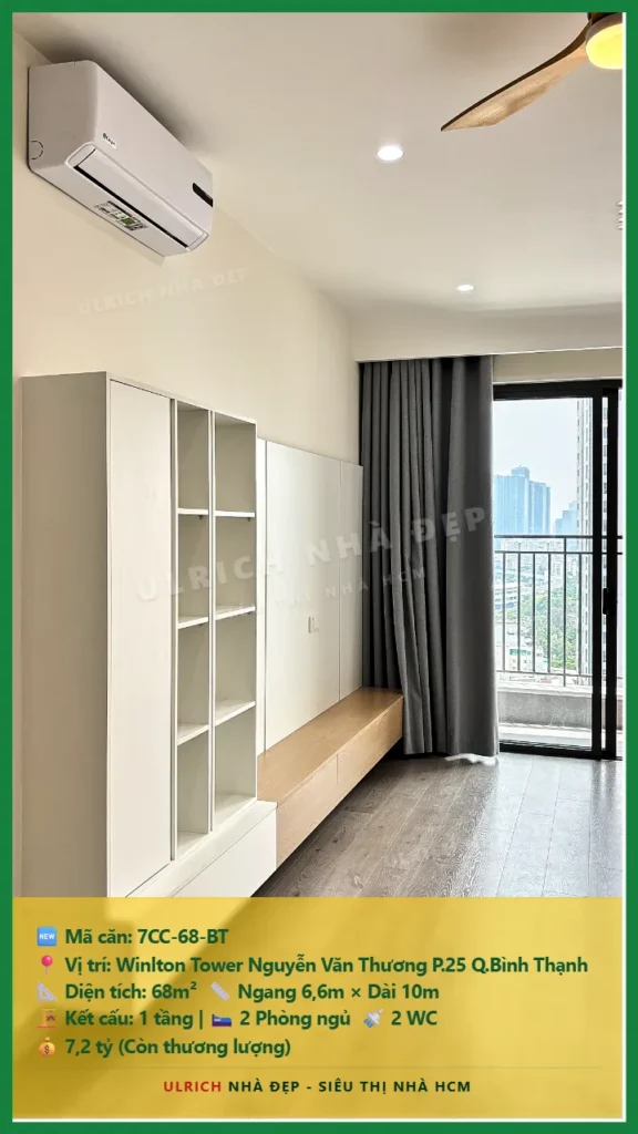 Bán nhà Winlton Tower Nguyễn Văn Thương Bình Thạnh - 68m2 - Giá 7.2 tỷ - Mã: 7CC-68-BT