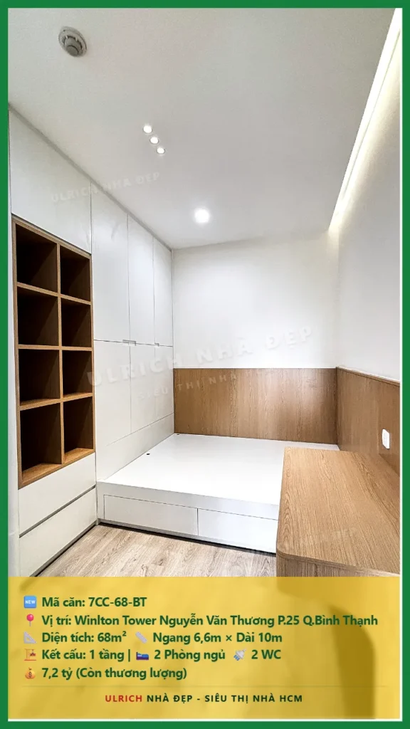 Bán nhà Winlton Tower Nguyễn Văn Thương Bình Thạnh - 68m2 - Giá 7.2 tỷ - Mã: 7CC-68-BT