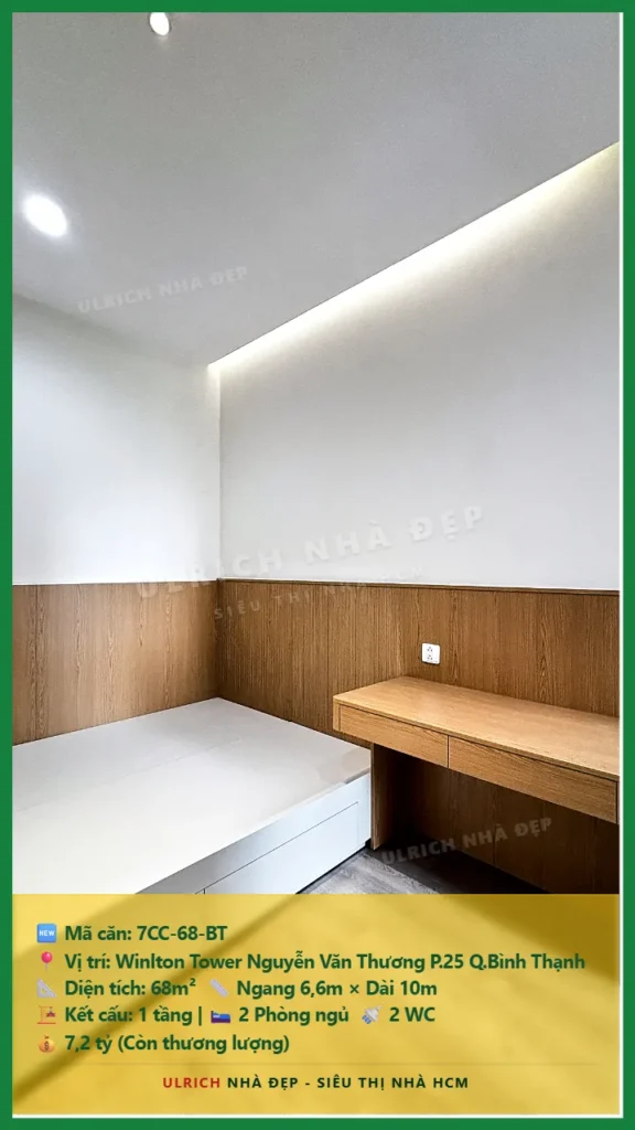 Bán nhà Winlton Tower Nguyễn Văn Thương Bình Thạnh - 68m2 - Giá 7.2 tỷ - Mã: 7CC-68-BT