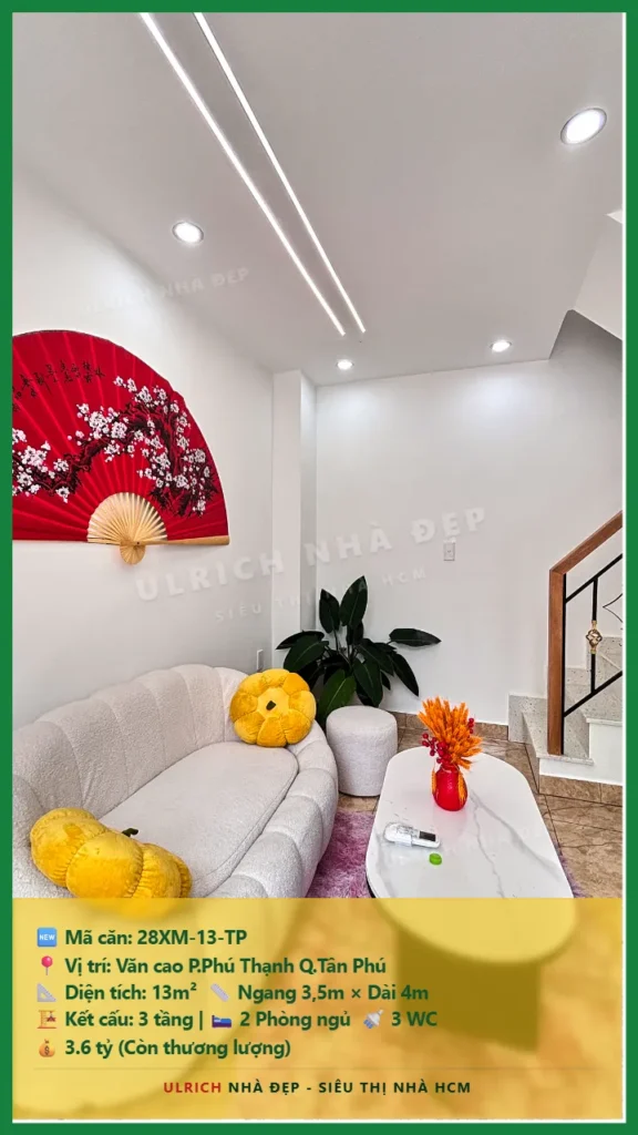Bán nhà Văn cao Tân Phú - 13m2 - Giá 3.6 tỷ - Mã: 28XM-13-TP