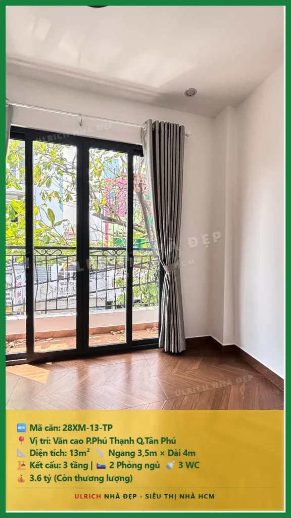 Bán nhà Văn cao Tân Phú - 13m2 - Giá 3.6 tỷ - Mã: 28XM-13-TP