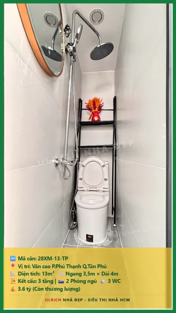 Bán nhà Văn cao Tân Phú - 13m2 - Giá 3.6 tỷ - Mã: 28XM-13-TP