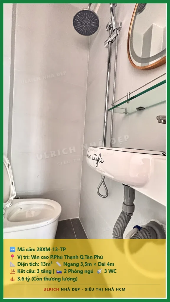 Bán nhà Văn cao Tân Phú - 13m2 - Giá 3.6 tỷ - Mã: 28XM-13-TP