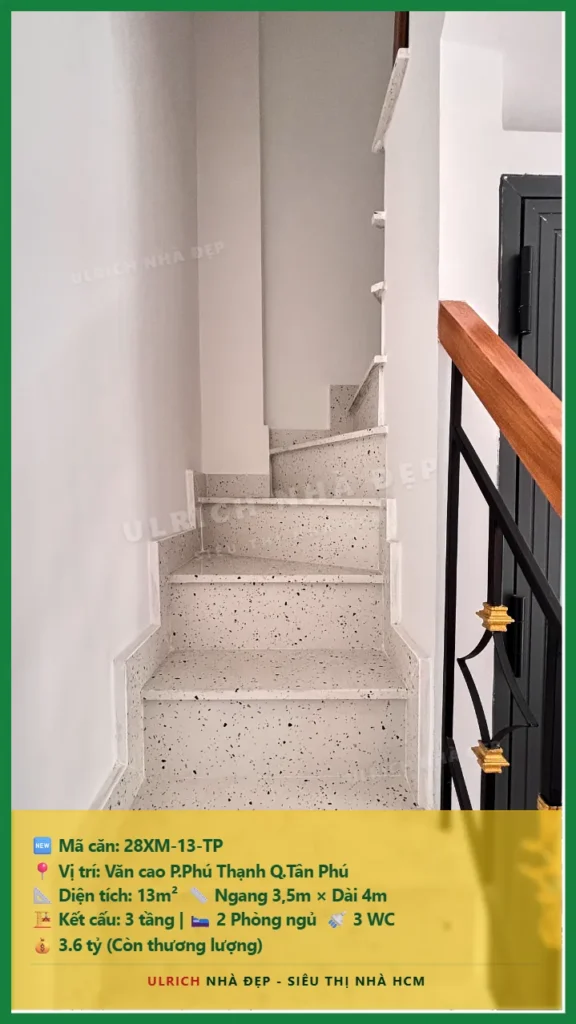 Bán nhà Văn cao Tân Phú - 13m2 - Giá 3.6 tỷ - Mã: 28XM-13-TP