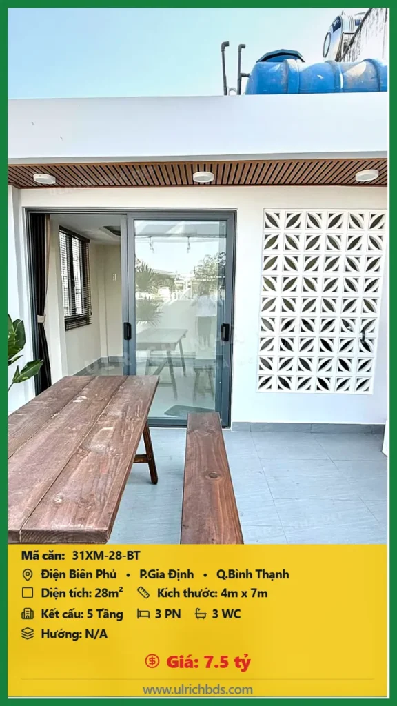 NHÀ MỚI XÂY 2026 LÔ GÓC HIẾM tại Điện Biên Phủ  Gia Định Bình Thạnh