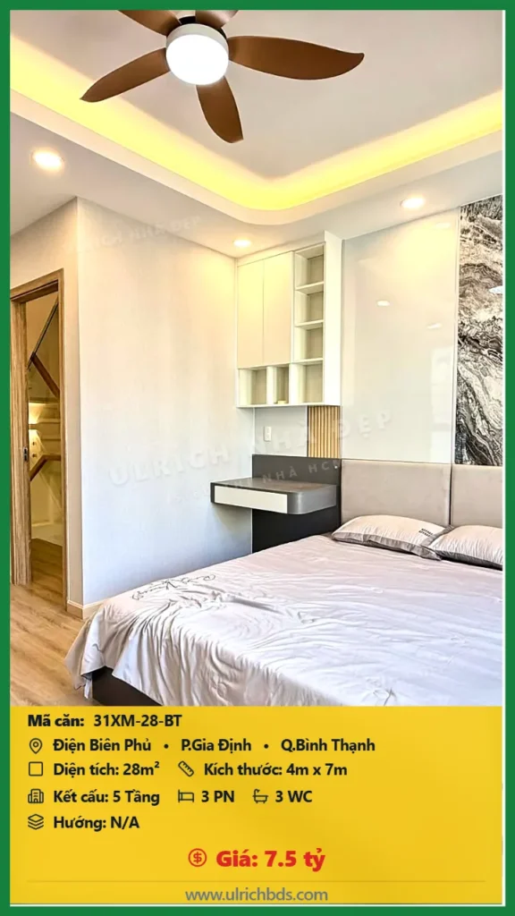 Bán nhà Điện Biên Phủ Bình Thạnh - 28m2 - Giá 7.5 tỷ - Mã: 31XM-28-BT