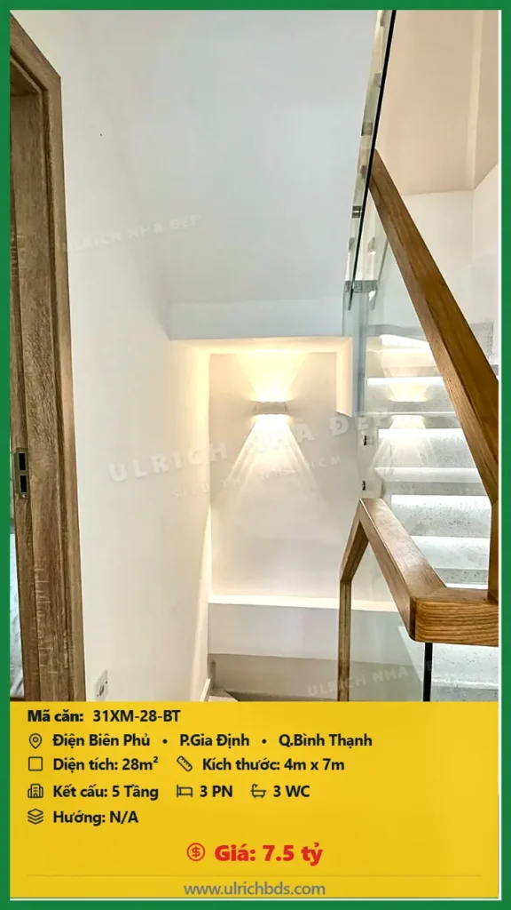 Bán nhà Điện Biên Phủ Bình Thạnh - 28m2 - Giá 7.5 tỷ - Mã: 31XM-28-BT